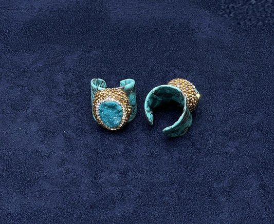 Druzy Crystal Statement Ring