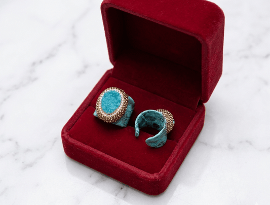 Druzy Crystal Statement Ring